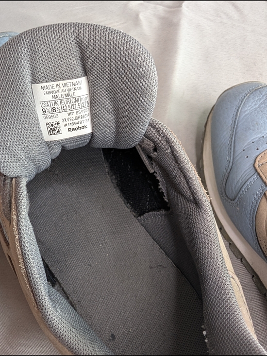 Reebok Classic Two-Tone Blue & Gray Sneakers